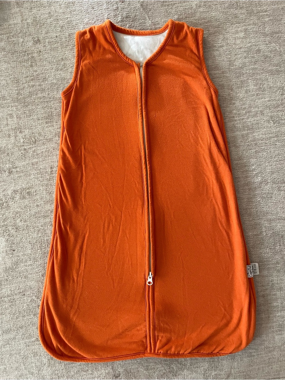 Copper Pearl Orange sleep sack with Front Zip